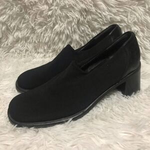 Aquatalia VTG 90s by Raruink sock front leather chunky loafer heel womens 9